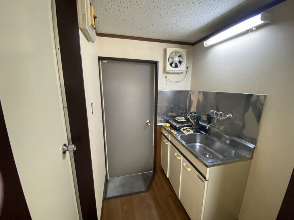 キッチン作業前